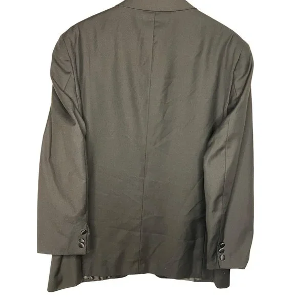 Carlo Losso 150 Performance sports coat black size 44R 2 button front high twist